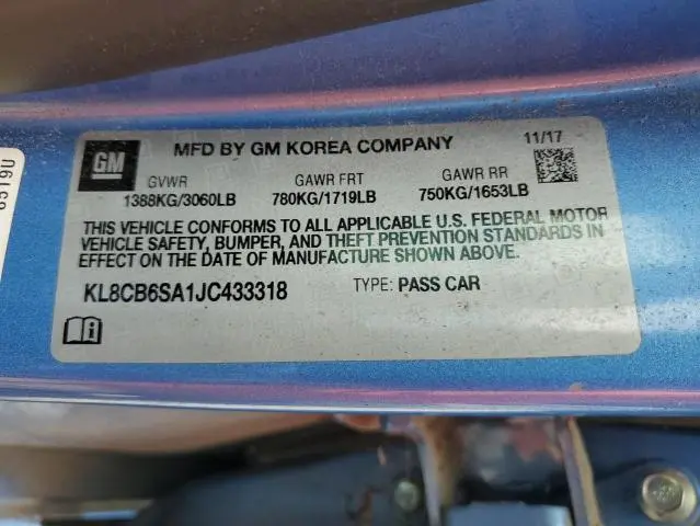 2018 CHEVROLET SPARK LS