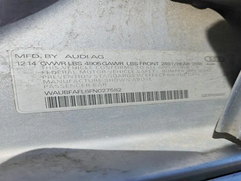 2015 AUDI A4 PREMIUM  