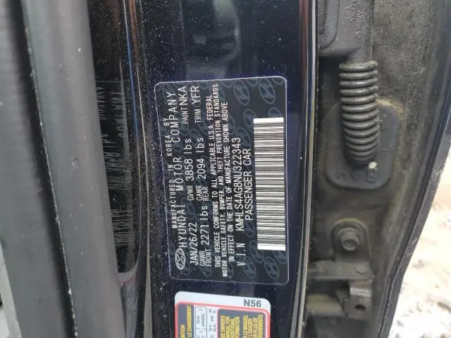 2022 HYUNDAI ELANTRA SEL  