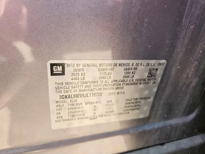 2018 GMC TERRAIN SLE  