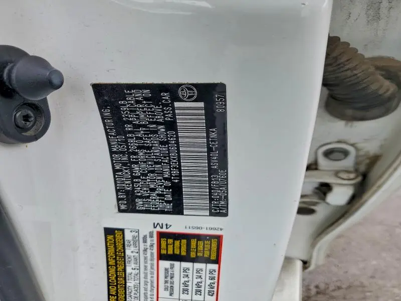 2011 TOYOTA CAMRY BASE  