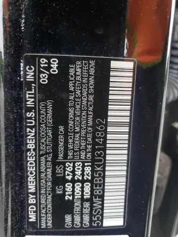 2019 MERCEDES-BENZ C 300 4MATIC  