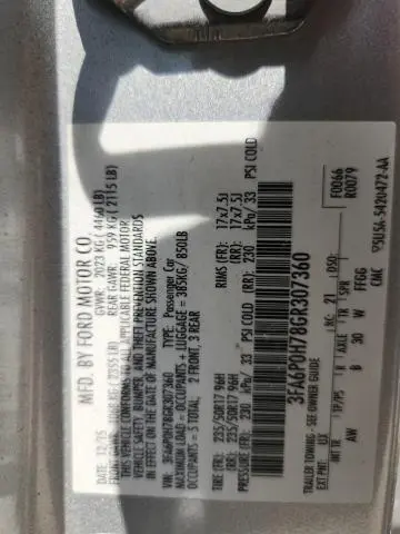 2016 FORD FUSION SE  