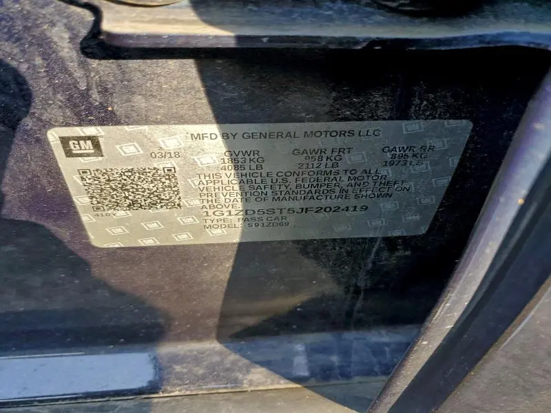 2018 CHEVROLET MALIBU LT  