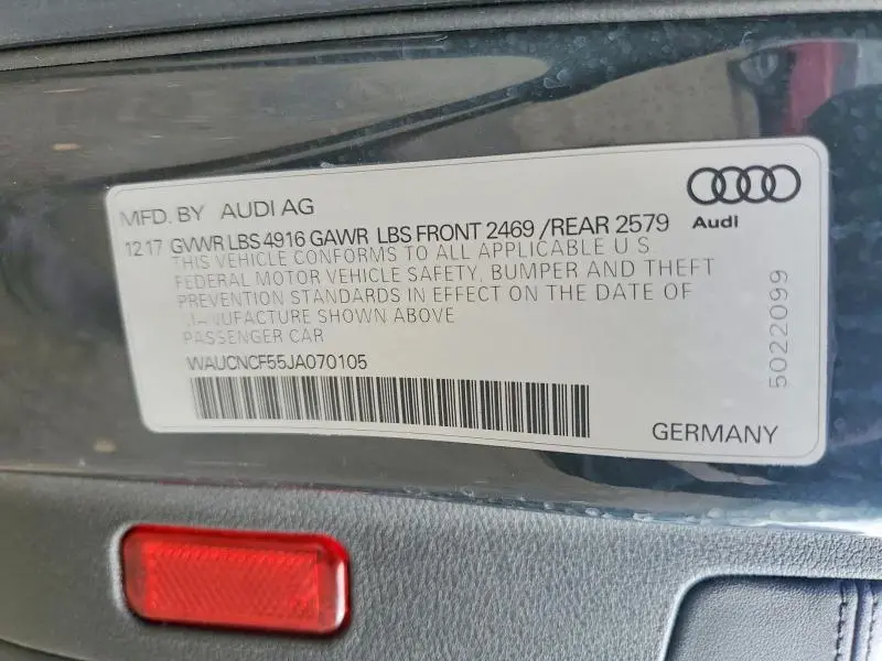 2018 AUDI A5 PRESTIGE  