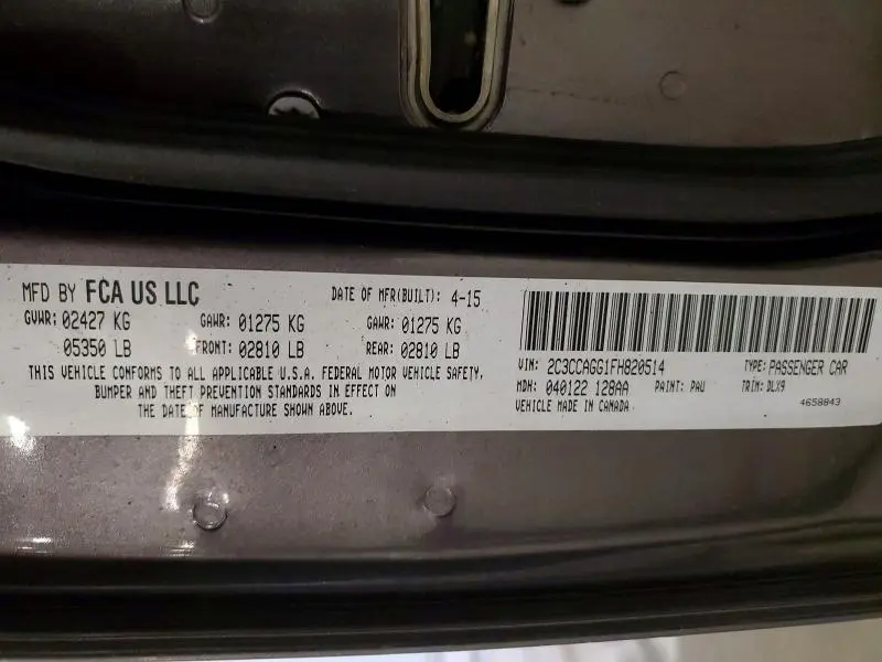 2015 CHRYSLER 300 S  