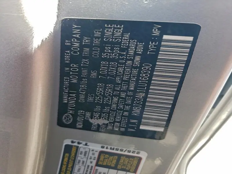 2020 HYUNDAI TUCSON LIMITED  