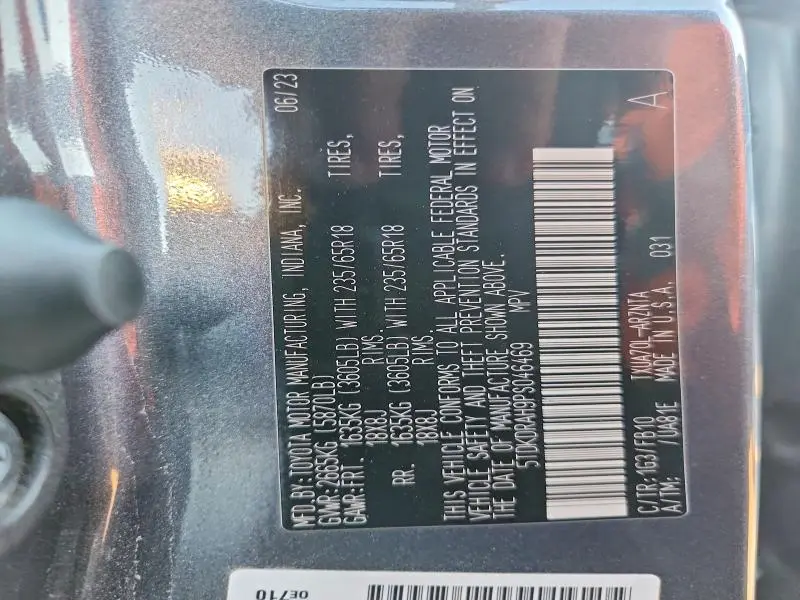 2023 TOYOTA HIGHLANDER L  