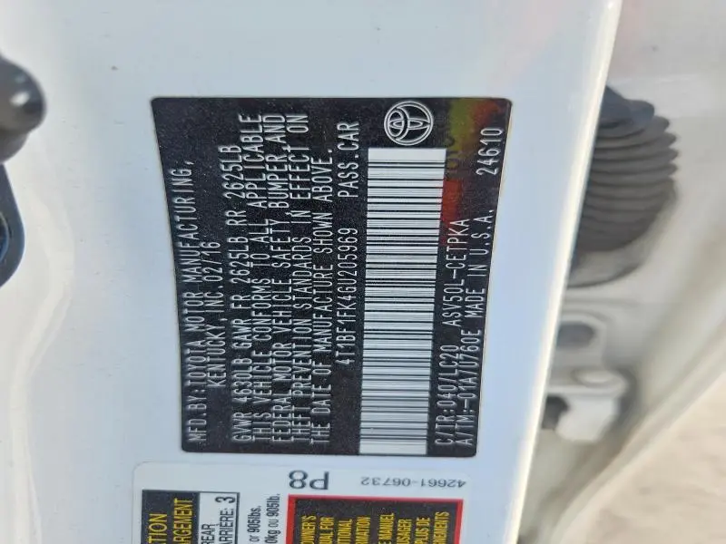2016 TOYOTA CAMRY XSE  