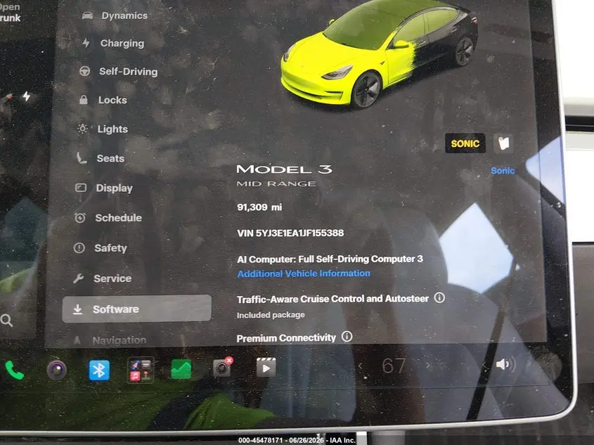 2018 TESLA MODEL 3 LONG RANGE/MID RANGE