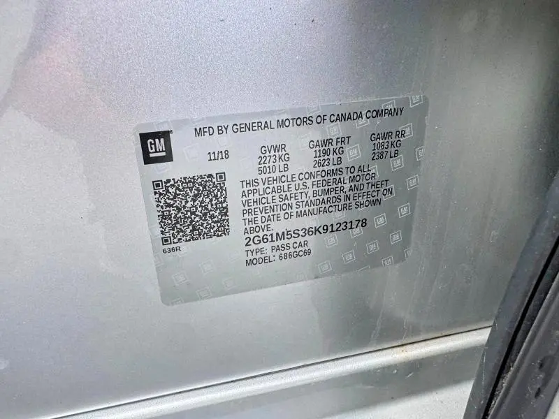 2019 CADILLAC XTS LUXURY  