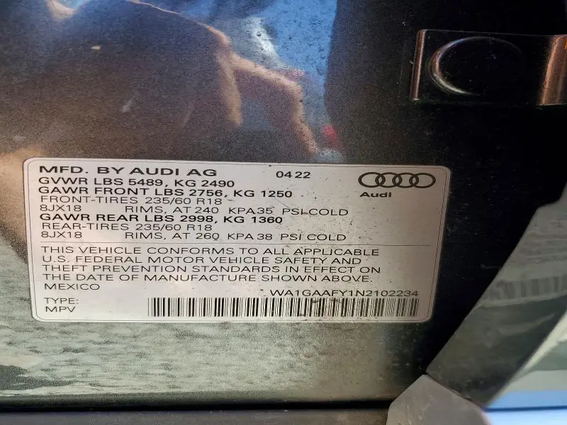 2022 AUDI Q5 PREMIUM 45  