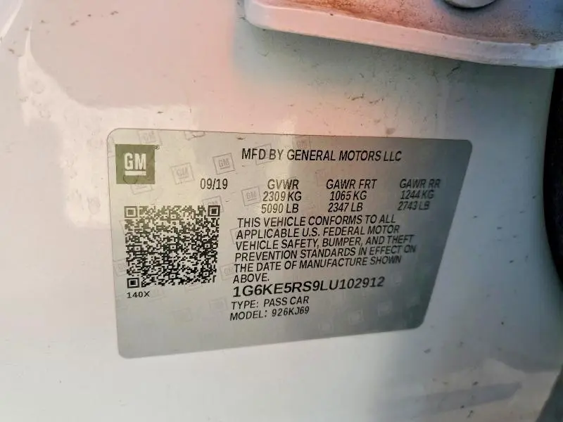 2020 CADILLAC CT6 LUXURY CSAV  