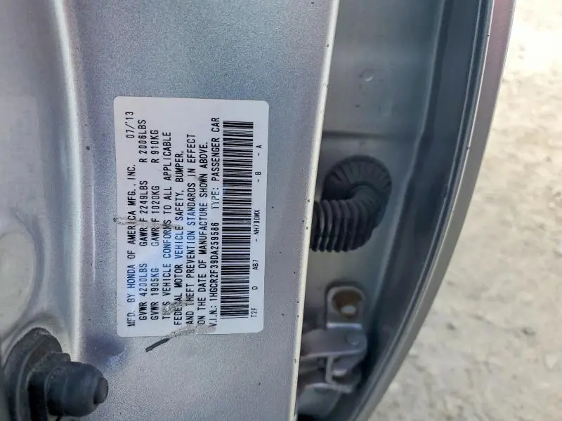 2013 HONDA ACCORD LX  