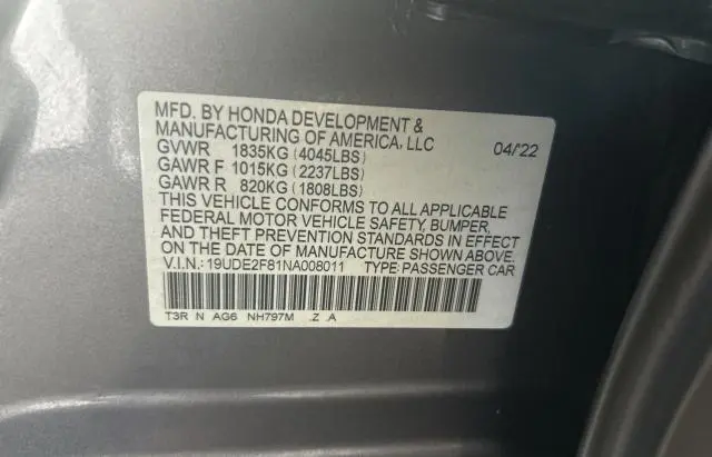 2022 ACURA ILX PREMIUM A-SPEC  