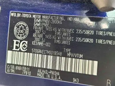 2021 TOYOTA SIENNA LE  
