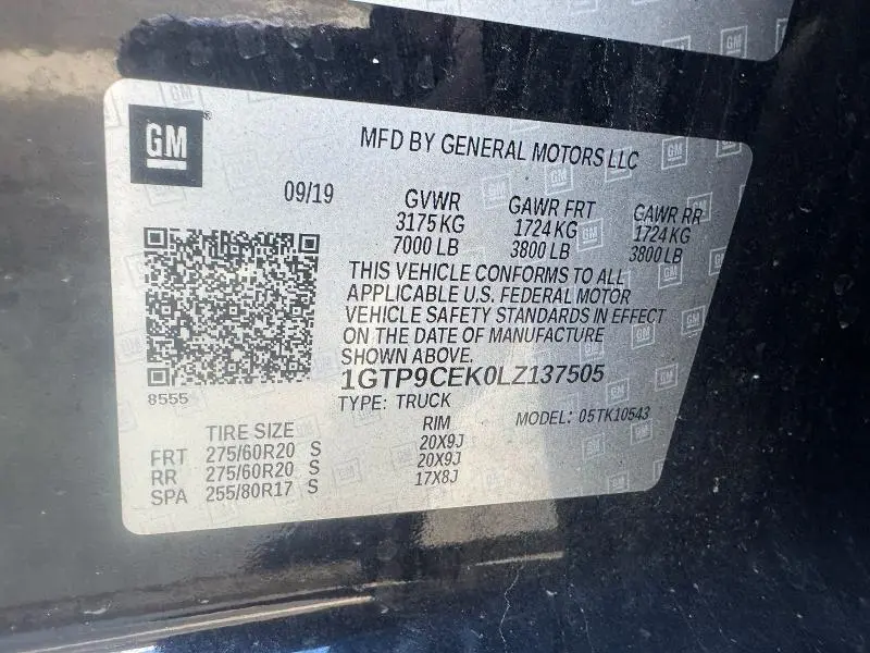 2020 GMC SIERRA K1500 ELEVATION  