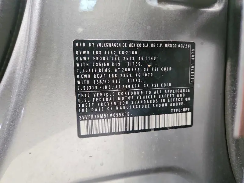 2026 VOLKSWAGEN TIGUAN SE  