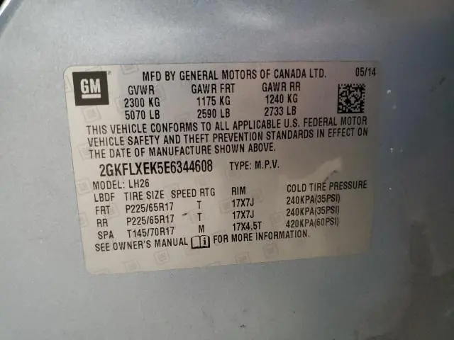 2014 GMC TERRAIN SLT  