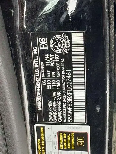 2015 MERCEDES-BENZ C 400 4MATIC  