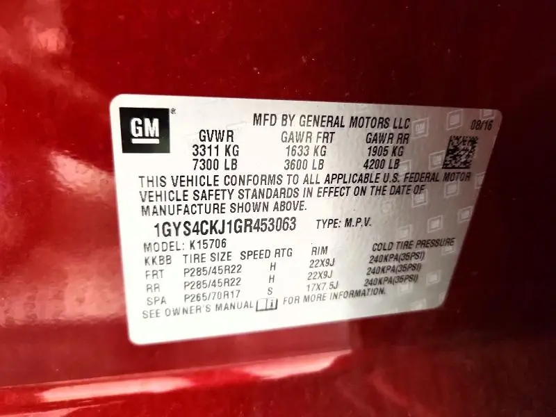 2016 CADILLAC ESCALADE PREMIUM  