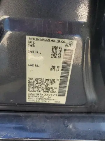 2013 NISSAN ALTIMA 2.5  