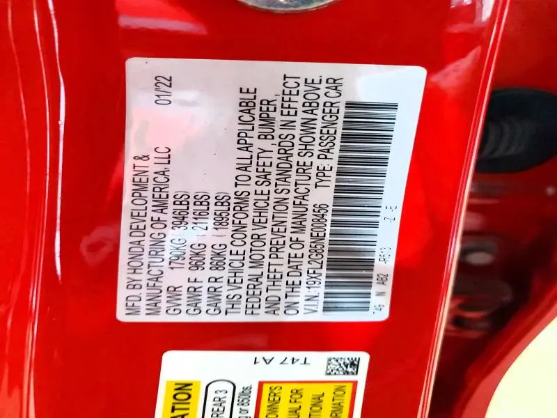 2022 HONDA CIVIC SPORT  