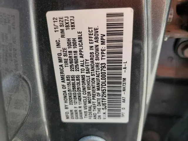 2013 HONDA CROSSTOUR EXL  