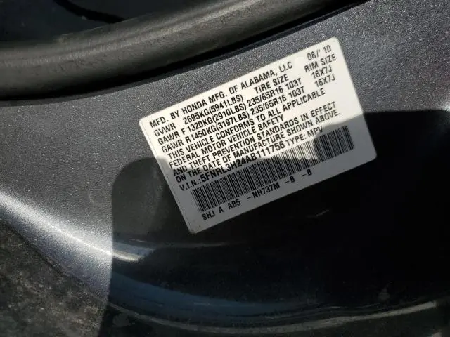 2010 HONDA ODYSSEY LX  