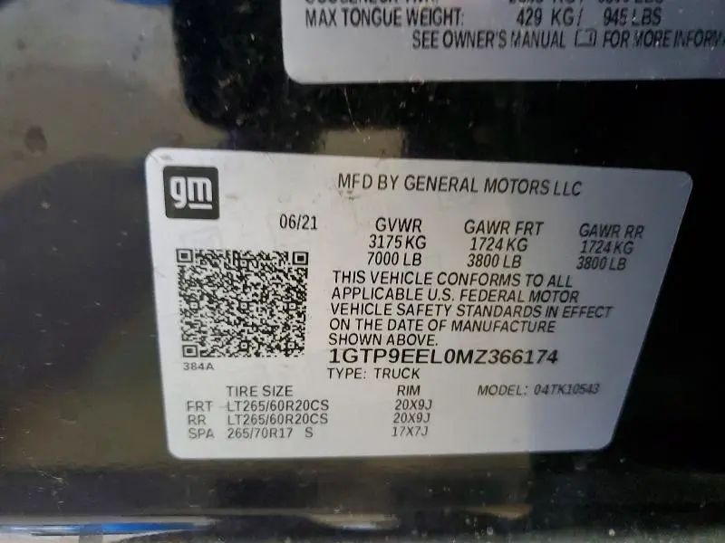 2021 GMC SIERRA K1500 AT4  