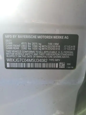 2021 BMW X1 SDRIVE28I  