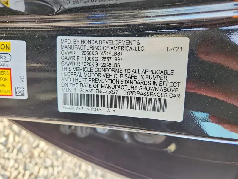 2022 HONDA ACCORD HYBRID  