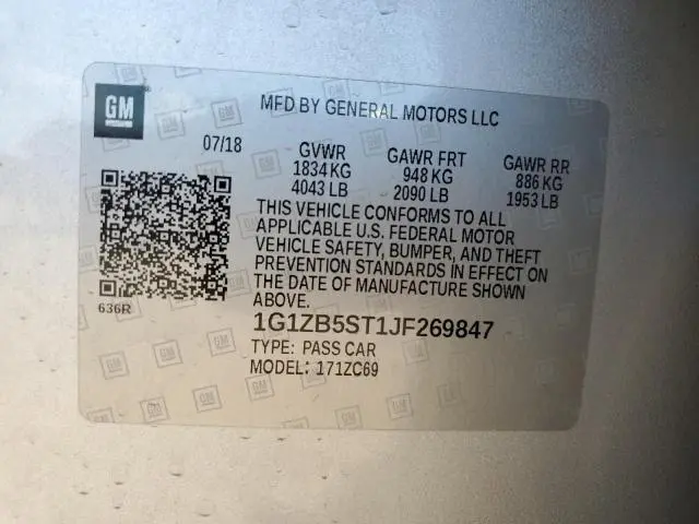 2018 CHEVROLET MALIBU LS  