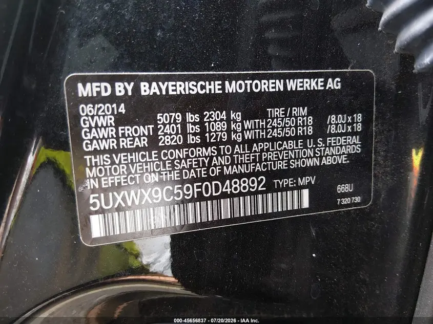 2015 BMW X3 XDRIVE28I