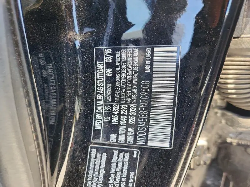 2015 MERCEDES-BENZ CLA 250  