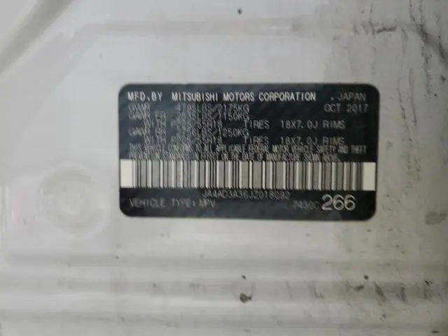 2018 MITSUBISHI OUTLANDER SE  