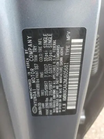 2021 HYUNDAI KONA SEL PLUS  