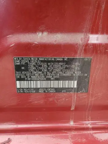 2012 TOYOTA RAV4   