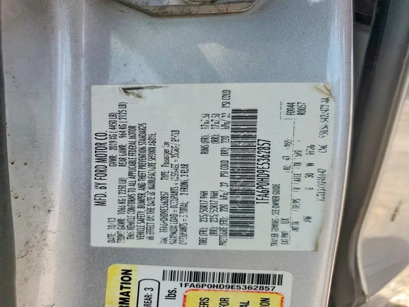 2014 FORD FUSION SE  