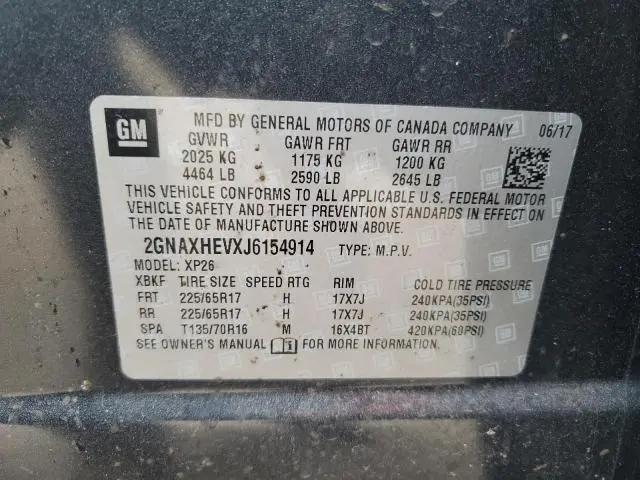 2018 CHEVROLET EQUINOX LS  