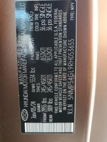 2024 HYUNDAI SANTA FE CALLIGRAPHY  