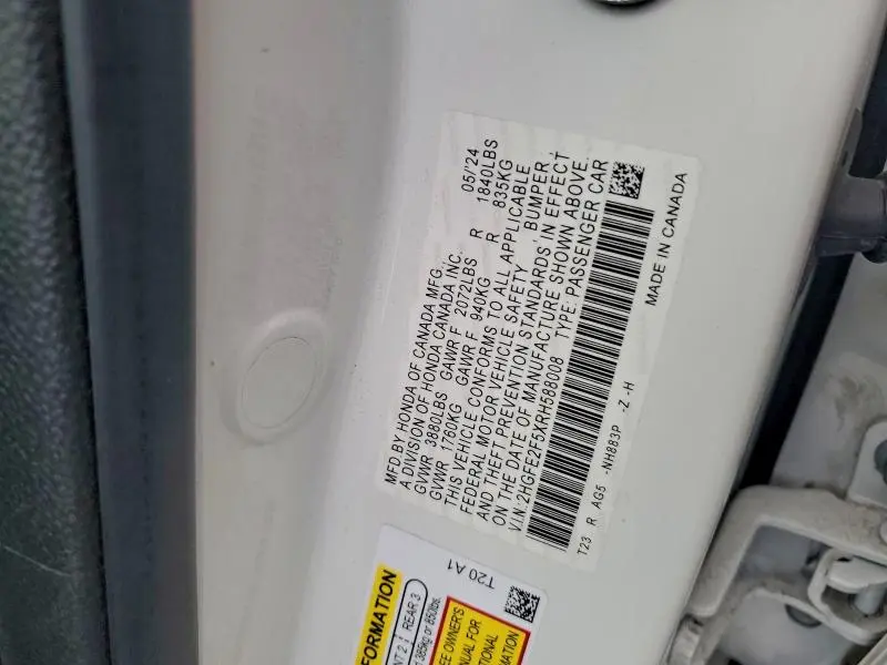 2024 HONDA CIVIC SPORT  