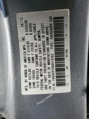 2013 HONDA ACCORD SPORT  