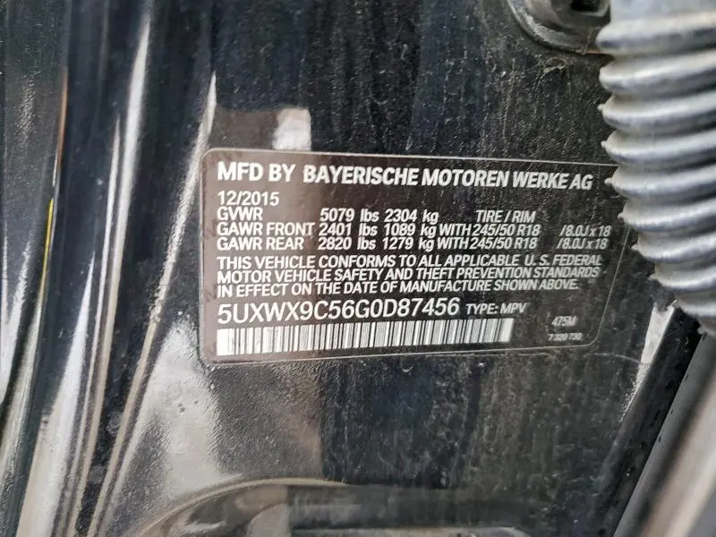 2016 BMW X3 XDRIVE28I  