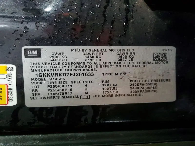 2015 GMC ACADIA SLT-1  