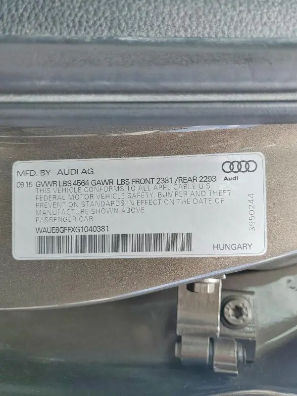 2016 AUDI A3 PREMIUM PLUS  