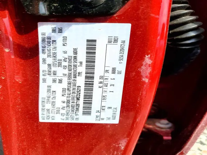 2021 FORD F250 SUPER DUTY  
