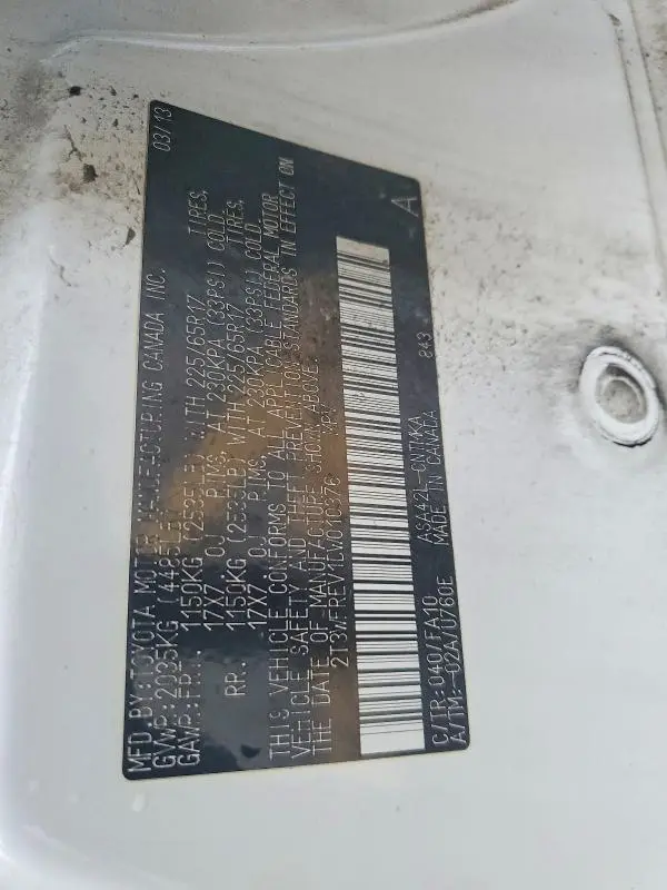 2013 TOYOTA RAV4 XLE  