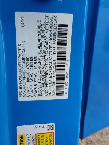2024 HONDA CIVIC SPORT TOURING  