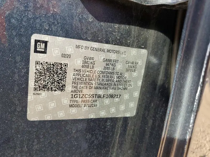 2020 CHEVROLET MALIBU LS  